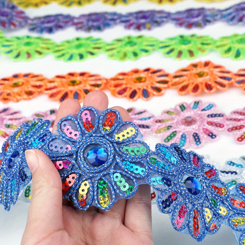 Colorful Floral Lace, 4.11 Meter